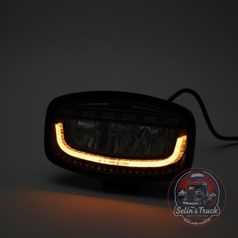 Фара дальнего света "VIKING-2031" - 100W (бел/желт габарит) + стробоскоп
