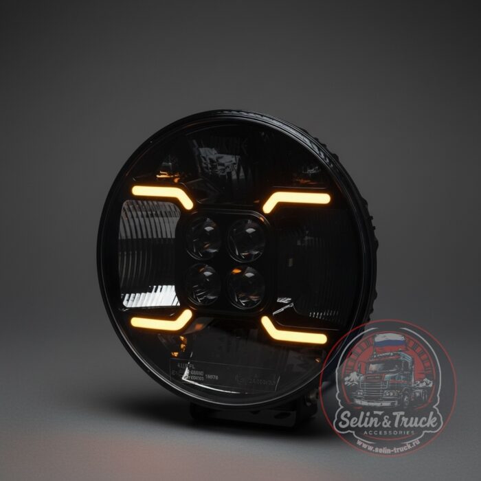 Фара дальнего света "VIKING-SPIDER" - 120W (бел/желт габарит) Фара дальнего света "VIKING-SPIDER" - 120W (бел/желт габарит) — изображение 1