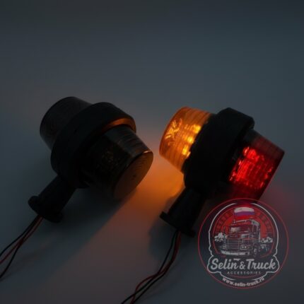 Леденцы "БОЧОНКИ" dark led (красно/оранж) 12/24V - комплект.