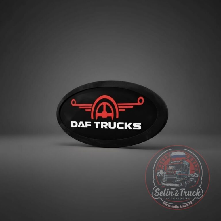 Панно в спальник DAF TRUCKS овал - RGB