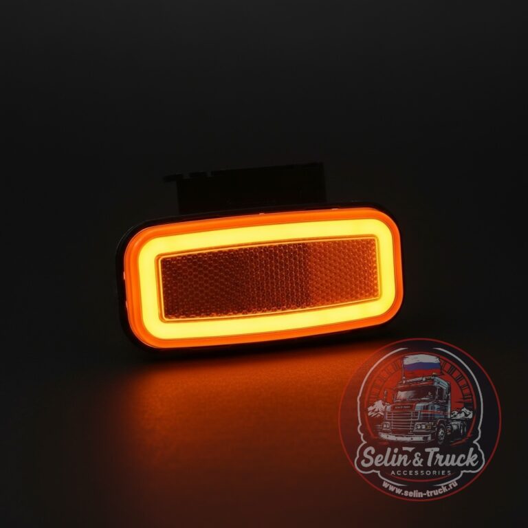 Фонарь боковой габаритный EURO LED W199N 1402 WAS - желтый