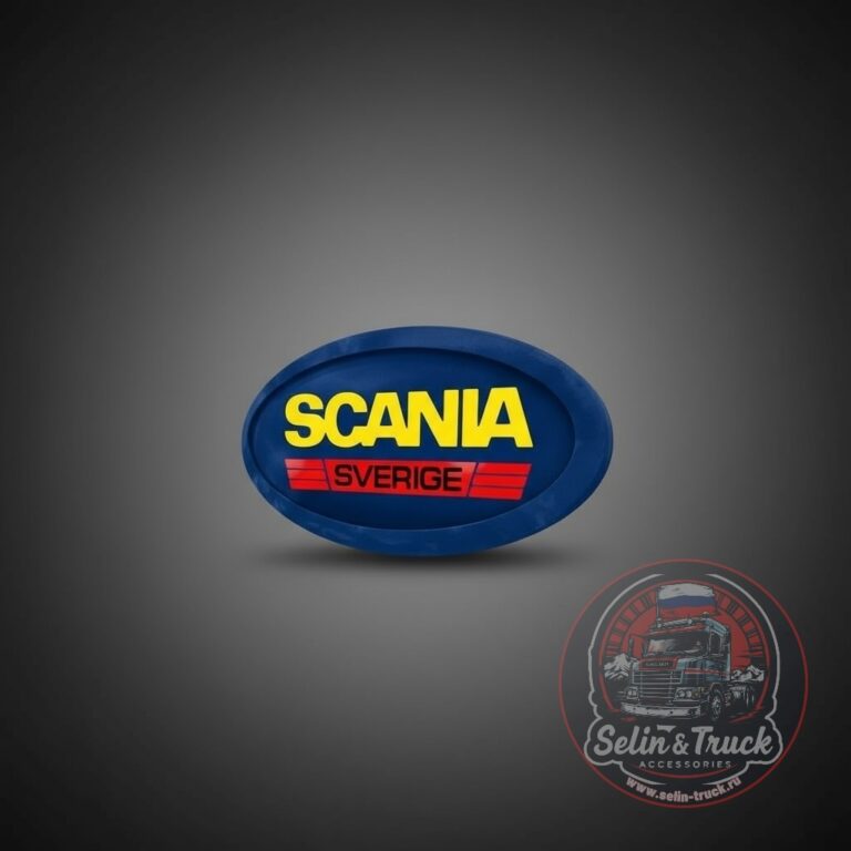 Панно в спальник SCANIA SVERIGE овал (синий) - RGB