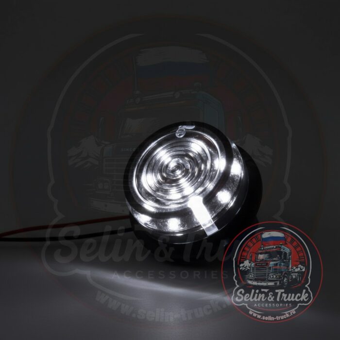 Светоэлемент для рожек "OSCHL DARK LED" (белый) - 1шт Светоэлемент для рожек "OSCHL DARK LED" (белый) - 1шт — изображение 1