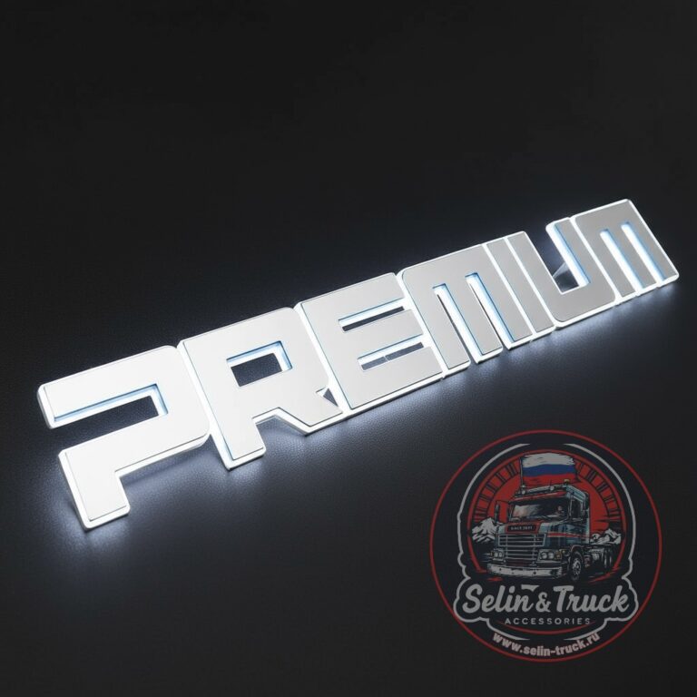 Буквы на капот PREMIUM с подсветкой (белая 24v)