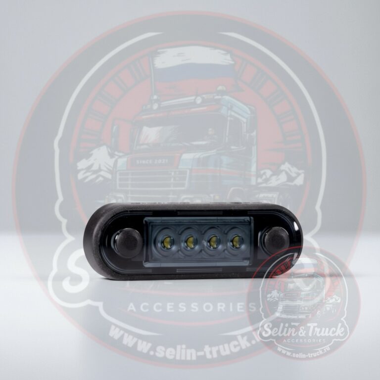 Польский габаритный фонарик LED (FT-073 DARK) 4 диода -красный свет