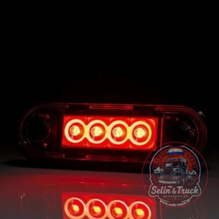 Польский габаритный фонарик LED (FT-073 DARK) 4 диода -красный свет
